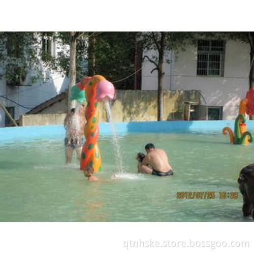 custom Colorful Kids Aqua Park Equipment Water Pool Flower